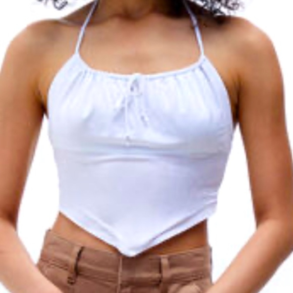 Pacsun white tie tank top size small